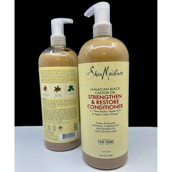 Shea Moisture Jamaican Black Castor Oil Strengthen Shampoo or Conditioner - Picture 3 of 4